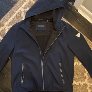 GUESS Men's Dark Blue Windbreaker